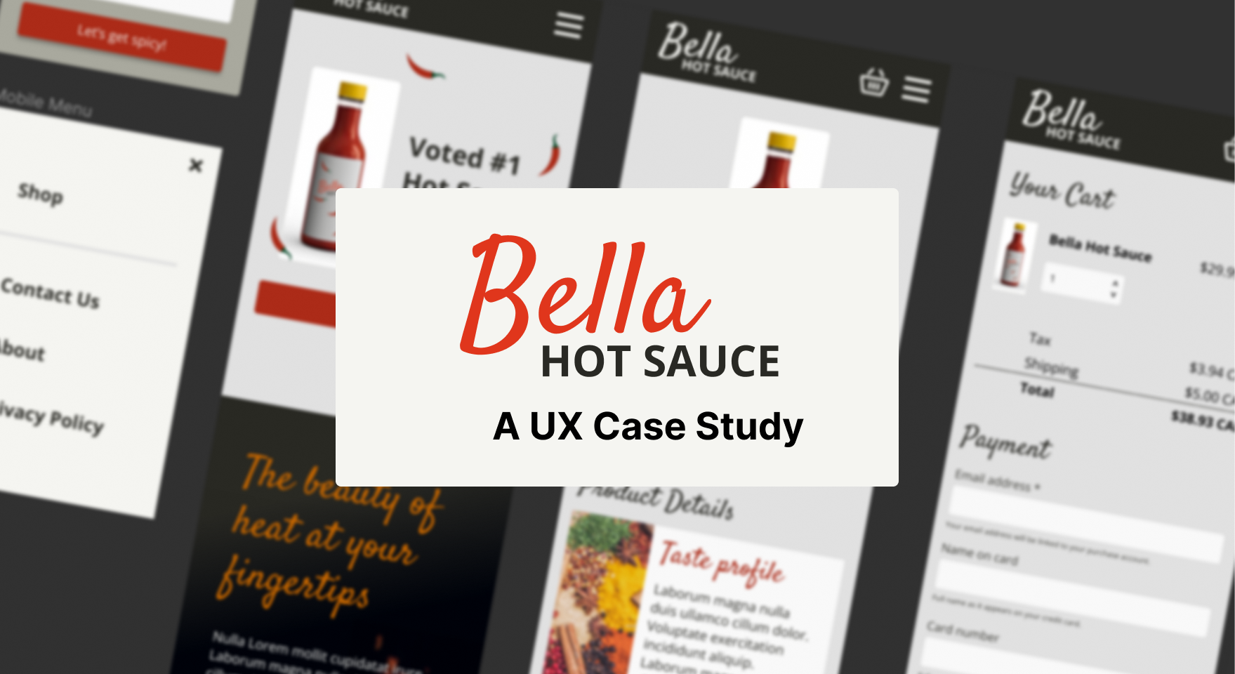 Bella Hot Sauce: Mobile eCommerce